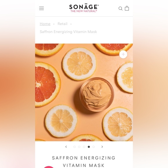 SONAGE SAFFRON ENERGIZING VITAMIN MASK - BRAND NEW IN THE BOX! - Picture 5 of 12